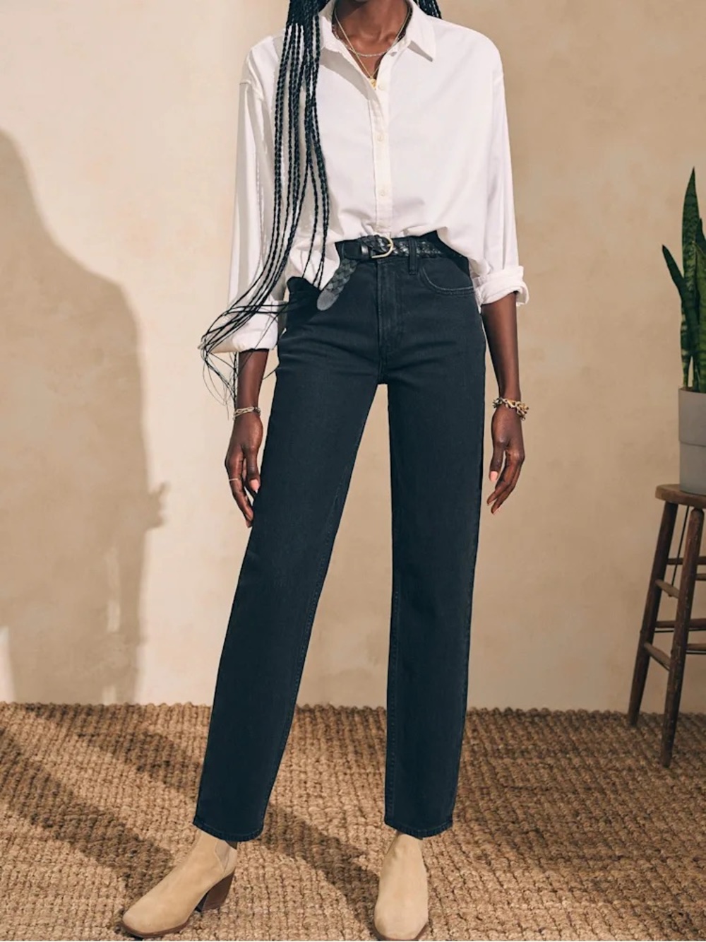 Faherty Organic Cotton Slim Straight Denim - Blackcliff Wash
